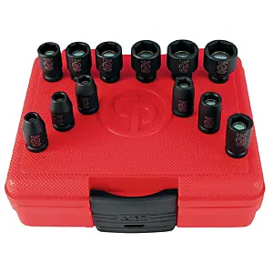 Chicago Pneumatic SS2112G 1/4" Drive Set of 12pcs Metric Magnetic Impact Sockets