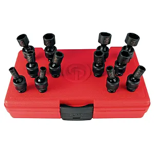 Chicago Pneumatic SS2112U 1/4" Drive Set of 12 pcs Metric Universal Impact Sockets