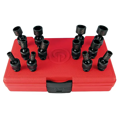 cpi-ss2112u_front Chicago Pneumatic SS2112U 1/4" Drive Set of 12 pcs Metric Universal Impact Sockets - front