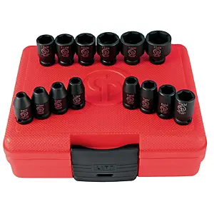 Chicago Pneumatic SS2114 1/4" Drive Set of 14 pcs Metric Impact Sockets