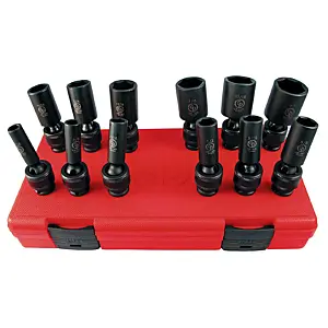 Chicago Pneumatic SS3012DU 3/8" Drive Set of 12 pcs SAE/Imperial Deep Universal Impact Sockets