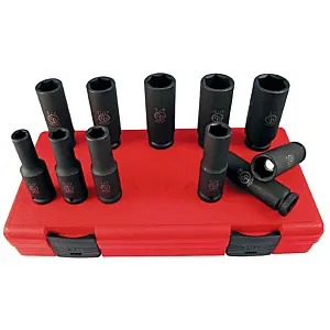 Chicago Pneumatic SS4011DG 1/2" Drive set of 11 pcs SAE/Imperial Deep Magnetic Impact Sockets