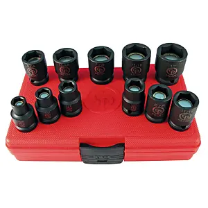 Chicago Pneumatic SS4011G 1/2" Drive Set of 11 pcs SAE/Imperial Magnetic Impact Sockets