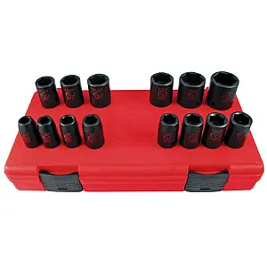 Chicago Pneumatic SS4114 1/2" Drive Set of 14 pcs Metric Impact Sockets