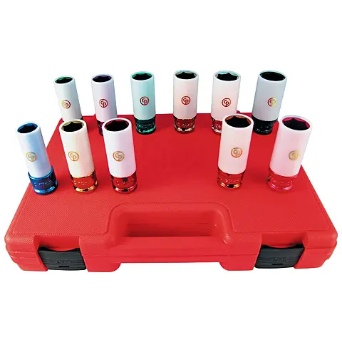 cpi-ss4211wp_front Chicago Pneumatic SS4211WP 1/2" Drive set of 11 pcs SAE/Imperial/Metric Wheel protection - front
