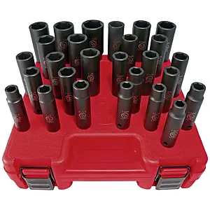 Chicago Pneumatic SS4229D 1/2 29PC DEEP MET&SAE MASTER SET