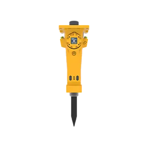 Epiroc SB 202 Carrier Mounted Hydraulic Breaker - front view with HATCON Epiroc SB 202 hydraulic breaker, front view with HATCON