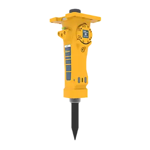 Epiroc SB 202 Carrier Mounted Hydraulic Breaker - left view, 130° Epiroc SB 202 hydraulic breaker, left view, 130°