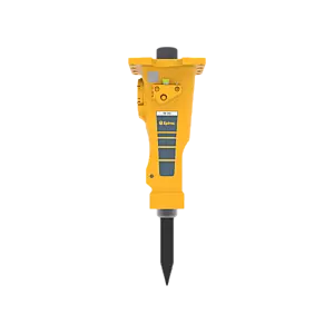 Epiroc SB 202 Carrier Mounted Hydraulic Breaker - right view with HATCON Epiroc SB 202 hydraulic breaker, right view with HATCON