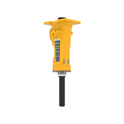 Epiroc SB 452 T Tunnel Hydraulic Breaker - back view, 135° Epiroc SB 452 T tunnel hydraulic breaker, back view, 135°