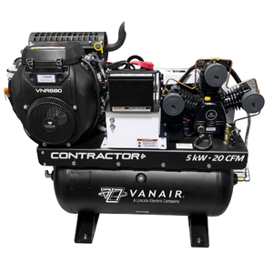 Vanair Contractor Air Compressor with Generator