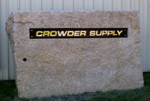Crowder Supply Sign