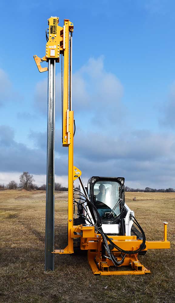 hydraulic pile driver - solar pro