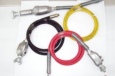 Whip Hose Assy (6' x 1/2" Hose, 3/8" Male NPT Connection, 1L Oiler) - Click Image to Close