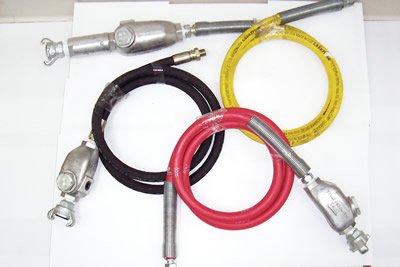 Whip Hose Assy (1/2"x6' Hose, 3/8" NPT Female) & 1L Line Oiler