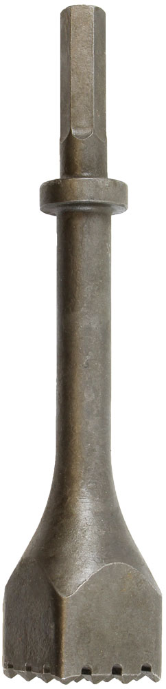 Chipping Hammer Bushing Tool, Hex Shank/Round Collar - Steel x 10"