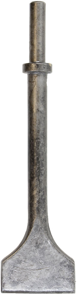 Chipping Hammer 2" Chisel, Round Shank/Round Collar x 12"