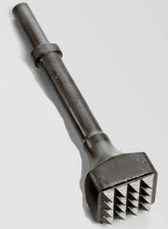 Chipping Hammer Busing, Hex Shank/Round Collar, Carbide x 10"