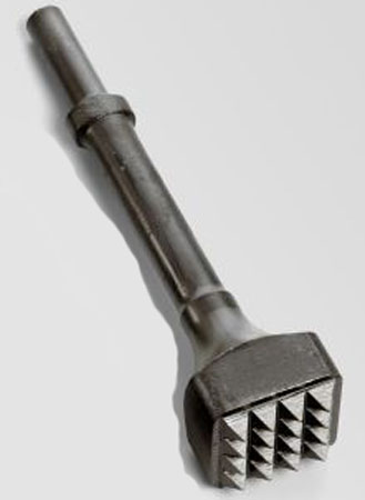 Chipping Hammer Busing, Hex Shank/Round Collar, Carbide x 10\"