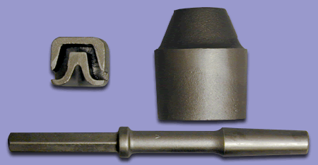 Paving Breaker Sign Post Driver - 1 X 4 1/4 Hex Shank X 1 3/4" Square