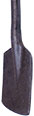 Chipping Hammer Clay Spade, Round Shank/Oval Collar, 4-1/2\" Blade