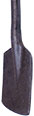 Chipping Hammer Clay Spade, Hex Shank/Oval Collar - 4-1/2\" Blade