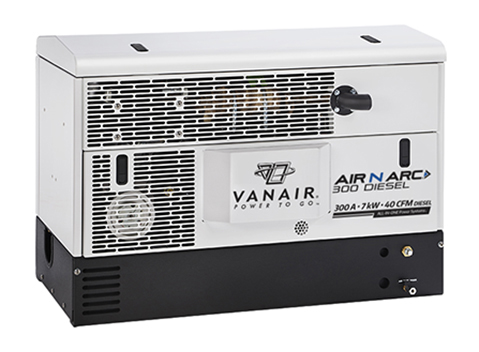 Air-N-Arc 300 - 29HP Gas, 4 Gal Air Storage, 12V Fuel Pump