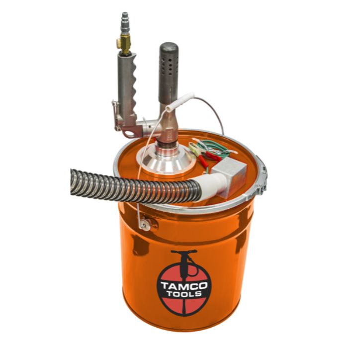 Dust Collection Pail and 10\' Vacuum Hose