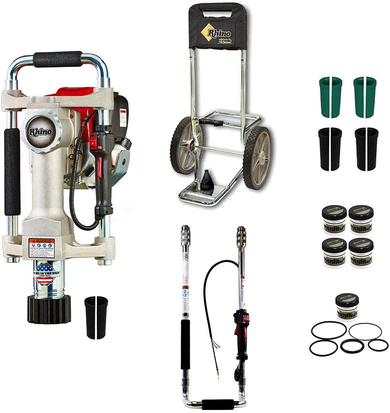 Rhino Fence Pro Contractors Complete Kit - Fence Pro With Transport Cart