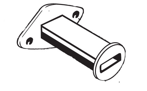 PD-45 Channel Post Adaptor 1.2-1.5 lbs/ft