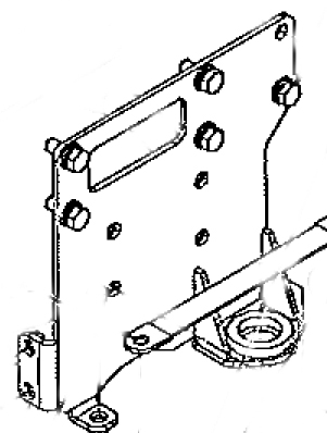 Bracket, Engine Throttle Side