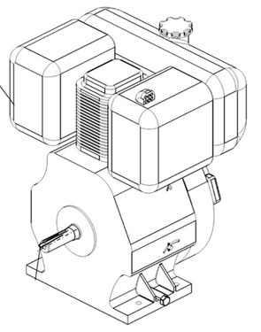 Honda GX390QX Engine