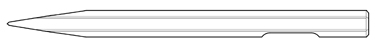 Notched Power Chisel - 1-1/8\"H