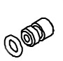 Piston d9.9 and O-Ring 2.5 x 6.8